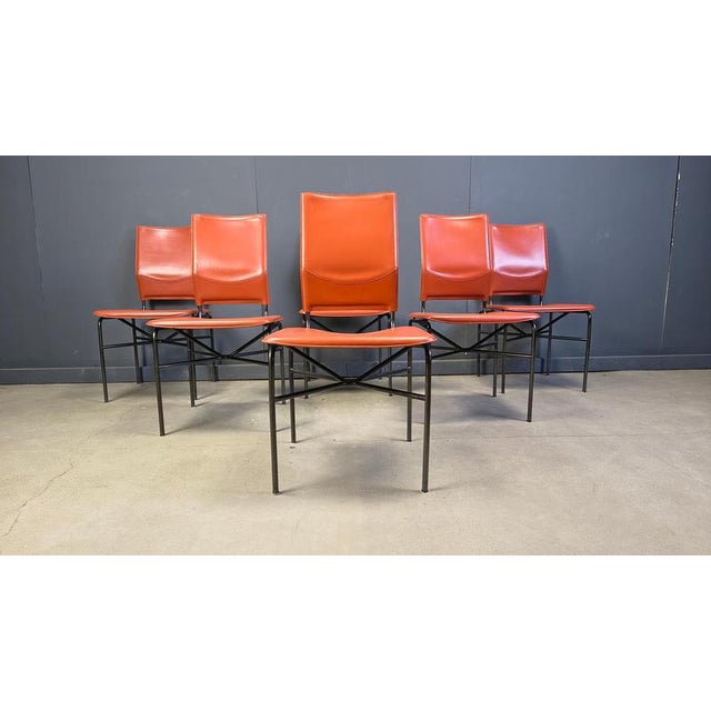 Dining Chairs by Ross Littel for Matteo Grassi, 1970s, Set of 6 For Sale - Image 14 of 17
