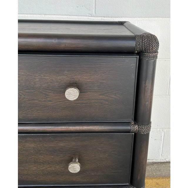 2020s Hooker Organic Modern Bamboo and Rope Retreat Nightstand For Sale - Image 5 of 7