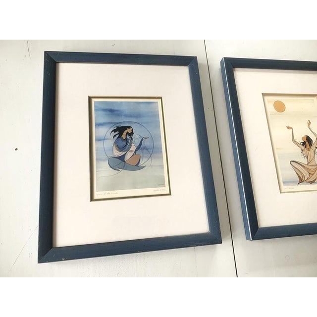 Maxine Noel, Spirits, 1970s, Paintings, Framed, Set of 2 For Sale - Image 9 of 18