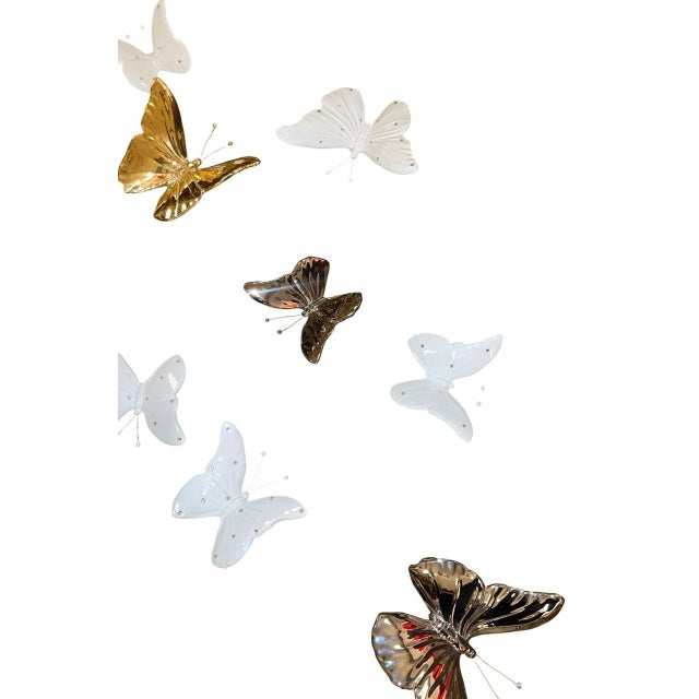 Set of Twenty Three Italian Porcelain Butterflies, 1970's. For Sale In Los Angeles - Image 6 of 11
