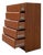 Danish Mid-Century Modern Teak Tallboy Dresser Vintage Highboy – 1960s For Sale