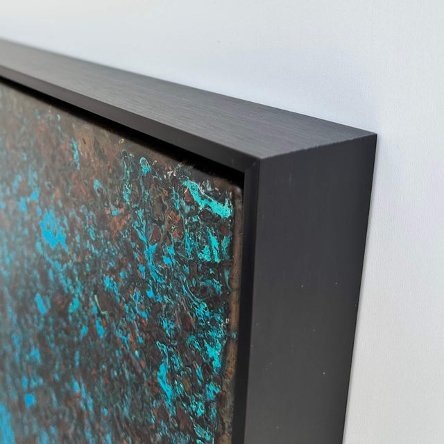 Blue Copper Wall Art With Blue & Green Patina "The Blue Hour" by Jeremy Maronpot For Sale - Image 8 of 13