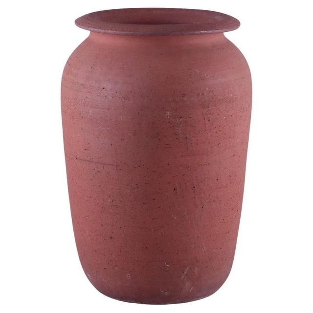 Red Mid-20th Century Large Floor Vase in Unglazed Red Clay from Kähler For Sale - Image 8 of 8