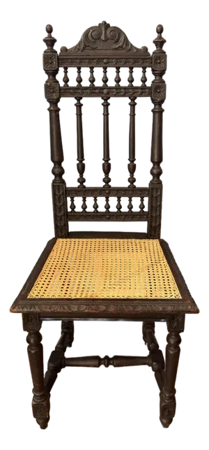 Antique French Renaissance Brittany Caine Chair