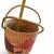 Late 20th Century Mexican Folk Art Woven Palm Basket With Handle Late 20th Century Vintage Handmade For Sale - Image 5 of 8