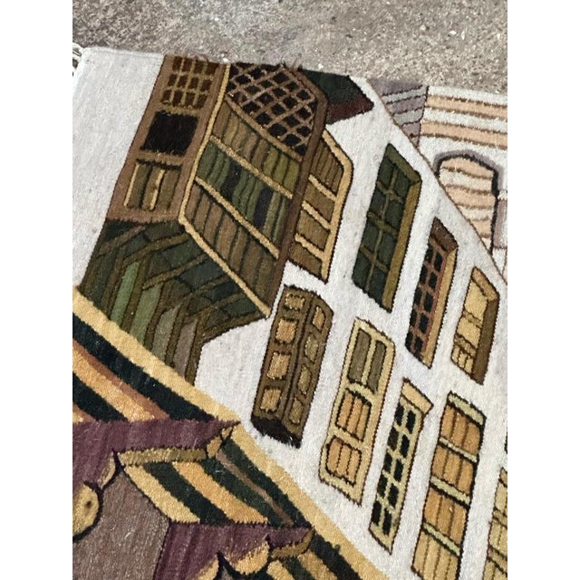 Mid-Century Tunisian Hand Woven Tapestry, 1960s For Sale - Image 11 of 18