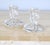 Pair of Waterford Marked Clear Crystal Candle Holders Candlesticks Ireland, 1970 For Sale In Miami - Image 6 of 12