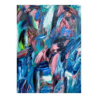 "Nothing's Gonna Hurt You, Baby" Contemporary Abstract Expressionist Oil Painting by Monica Shulman For Sale