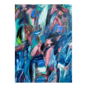 "Nothing's Gonna Hurt You, Baby" Contemporary Abstract Expressionist Oil Painting by Monica Shulman