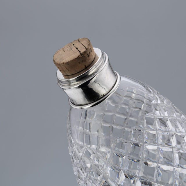 Vintage American Silver and Cut Glass Tantalus from Tiffany & Co, 1920, Set of 2 For Sale - Image 16 of 18