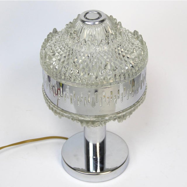 1960s Silver Chrome Lamp, 1970s For Sale - Image 5 of 5