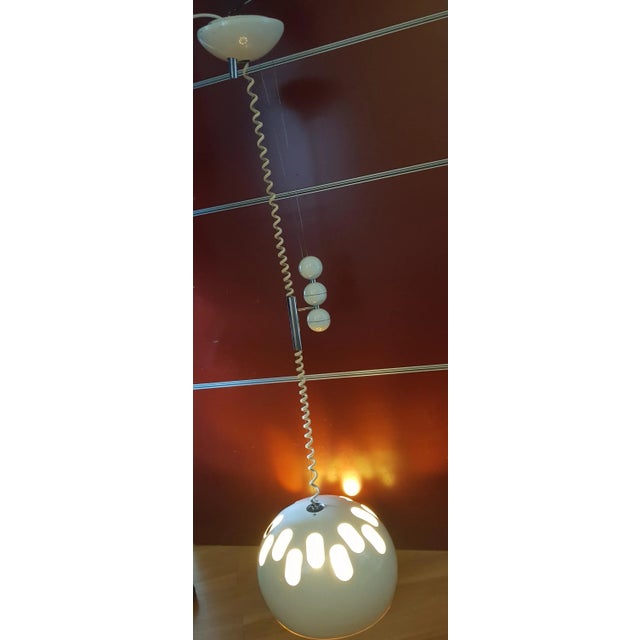 Mid-Century Modern Pendant lamp S-445 with Counterweight by Luci Illuminazione, 1970s For Sale - Image 3 of 12