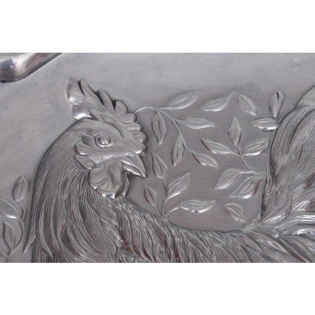 Lenox Late 20th Century Lenox Pewter Turkey Serving Platter For Sale - Image 4 of 8
