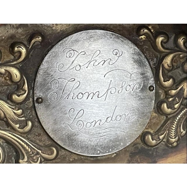 Brown Vintage English-Style Grandmother Clock • Franz Hermle German Mechanical Movement • Burlwood & Mahogany Case For Sale - Image 8 of 15