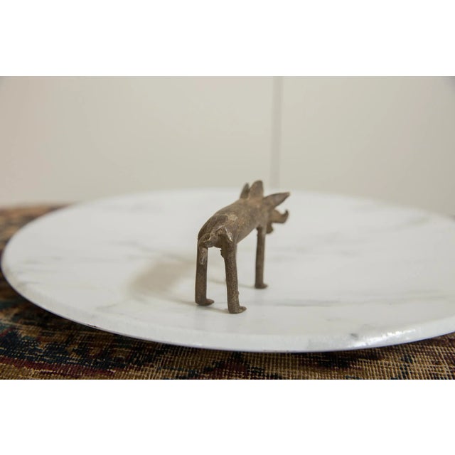 African Vintage African Bronze Warthog For Sale - Image 3 of 5