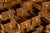 Massive Vintage 72-Drawer Oak Library Card Catalog on Steel Base For Sale - Image 9 of 12