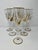 This lovely set of 6 champagne Flutes features incredible gold coloring and would be a wonderful addition to any room....