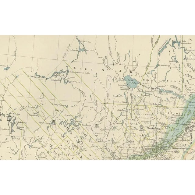 Antique Canada Map, 1903 For Sale - Image 4 of 10