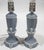 1990s Vintage Wedgwood Jasperware Blue Table Lamps Made in Occupied Japan- Set of 2 For Sale - Image 5 of 12