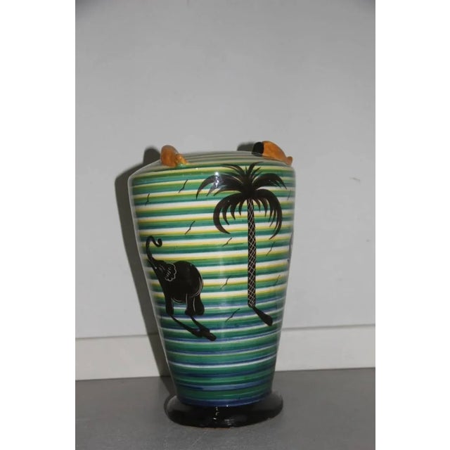 Vintage Futuristic Vase, 1930s For Sale - Image 4 of 8
