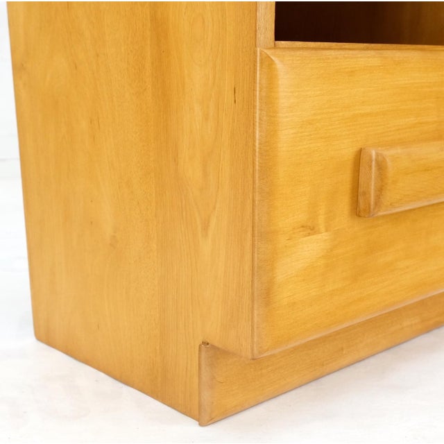 Russel Wright Conant Ball Pair Mid Century Modern Blond Birch Night Stands MINT! For Sale - Image 14 of 17