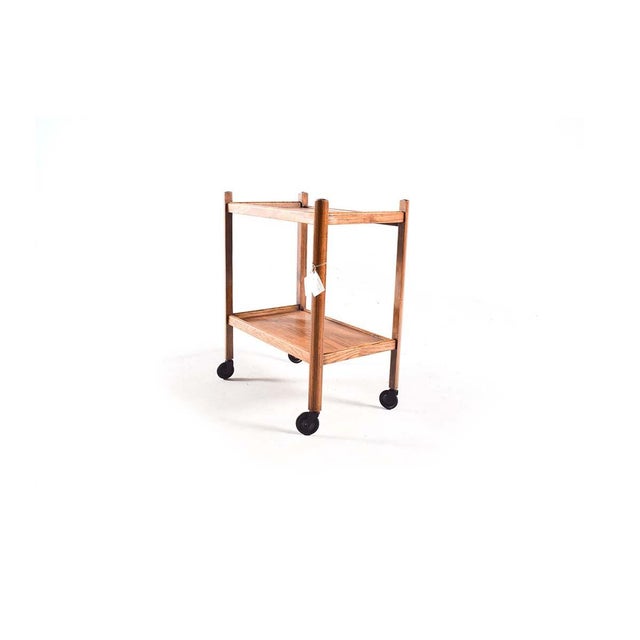 1950s Vintage Danish Oak Tea Table, 1950s For Sale - Image 5 of 5