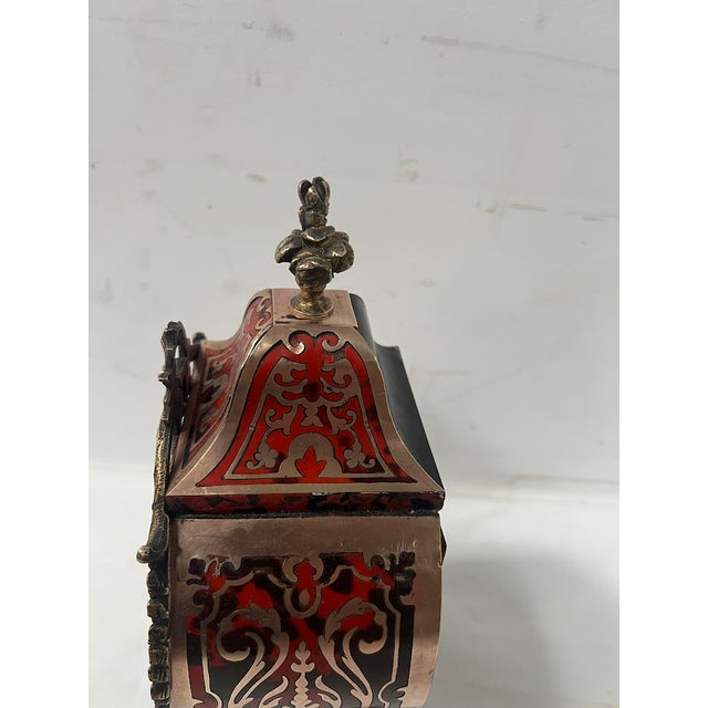 Napoleon III Cartel Clock in Boulle-Style Marquetry, 19th Century For Sale - Image 12 of 18