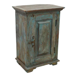 1980s Vintage Petite Painted Teak Cabinet