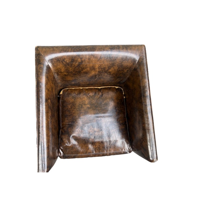 Mid 20th Century Mid 20th Century Milo Baughman Thayer Coggin Chrome T Back Cube Chair For Sale - Image 5 of 18