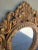 Vintage Large Solid Carved Wood Gold Gilt Oval Hollywood Regency Wall Mirror For Sale In West Palm - Image 6 of 8