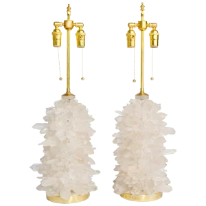 Rock Crystal Cluster Quartz Lamps