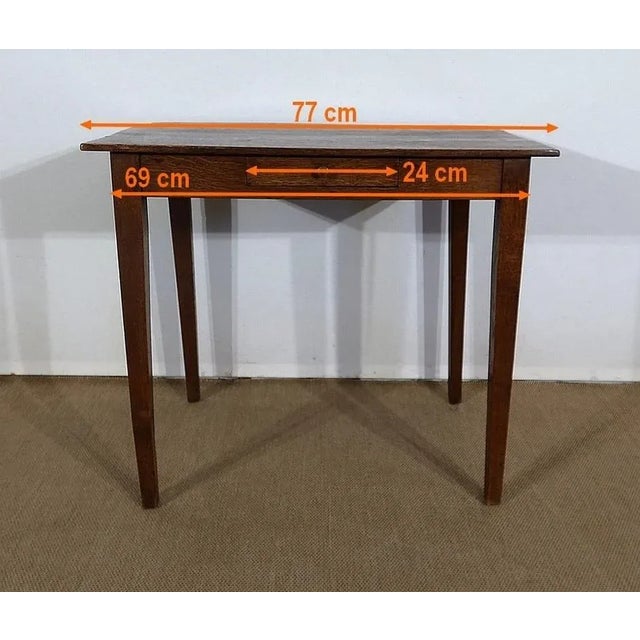 Small Solid Oak Table, 1800s For Sale - Image 16 of 18