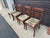 Set of 4 Vintage Phyfe Regency Style Bow Back Dining Chairs. For Sale - Image 4 of 5