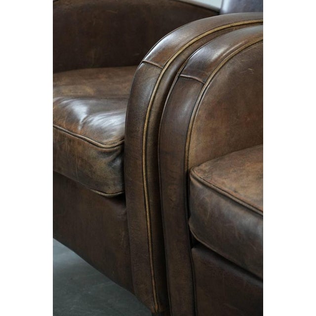 Club Chairs in Sheepskin Leather, Set of 2 For Sale - Image 16 of 18