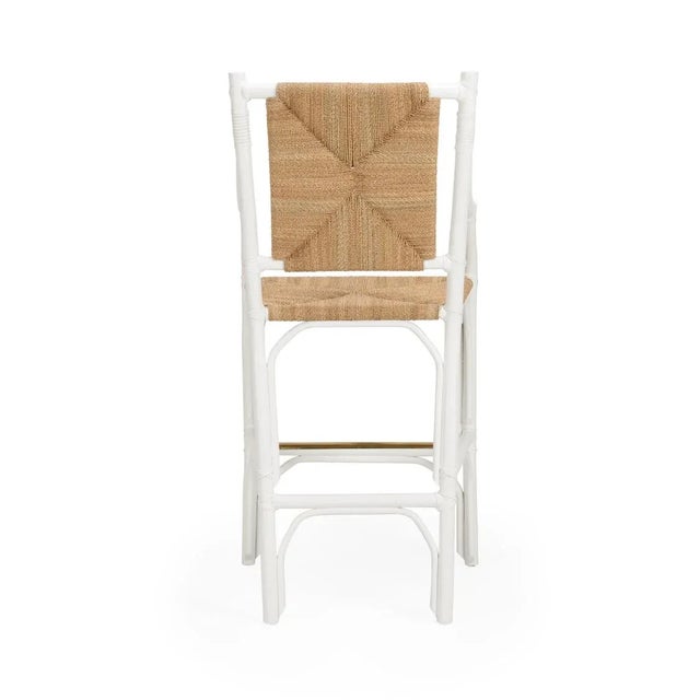 Chelsea House Inc Chelsea House Mecklenburg Barstool in White For Sale - Image 4 of 7