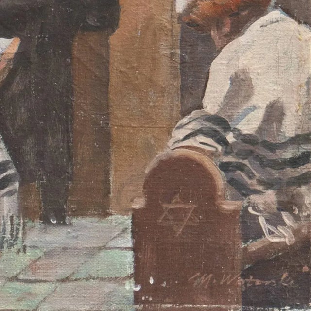 Signed lower right, 'M. Watorski' for Mieczyslaw Watorski (Polish, 1903 - 1979) and painted circa 1950. This Polish...