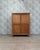 Tan Vintage Glass-Fronted Cabinet, 1950s For Sale - Image 8 of 9