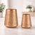 Contemporary Gold Cut Metal Lantern (Set of 2) For Sale - Image 3 of 5