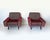 Mid-Century Modern Armchairs in Geometric Velvet, 1950s, Set of 2 For Sale - Image 3 of 10