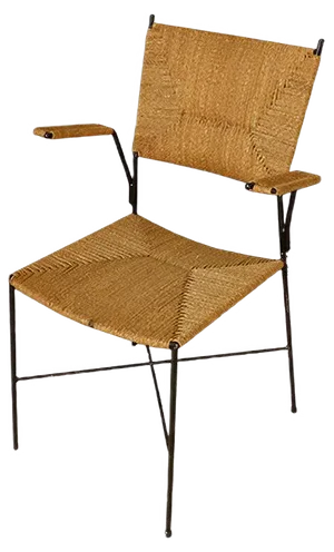 Rattan Side Chair from Eisen and Drahtwerke Erlau, 1950s
