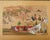 Camel 19th Century Japanese Meiji Four Panel Screen Festival Scenes For Sale - Image 8 of 12