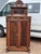 Antique Walnut Bookcase / Cupboard with Fitted Shelves & Drawer For Sale - Image 13 of 15