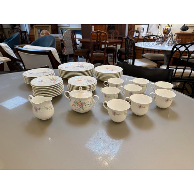 Mikasa “Something Blue” Bone China, Pattern A7051, Set of 47 Pieces For Sale In San Francisco - Image 6 of 12