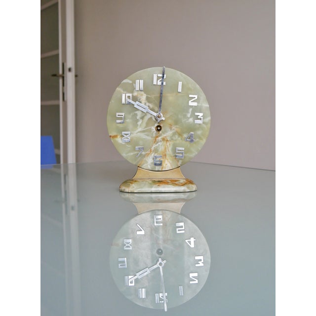 Vintage Art Deco Table Clock, 1930s For Sale - Image 4 of 7