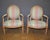 Louis XVI Medallion Armchairs, 1950s, Set of 2 For Sale - Image 10 of 12