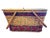 Vintage Wicker Picnic Basket With Grape Vine Motif & Folding Handles For Sale - Image 4 of 10