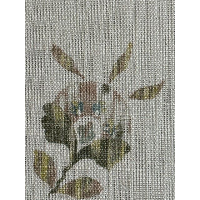 Lewis & Wood Sicilia Fabric Linen Blend in 3 Yards Color Fresco For Sale - Image 4 of 7
