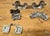 Metal Chicken, Dog, Cat and Toque Blanche Chocolate Molds, 1910, Set of 4 For Sale - Image 7 of 8