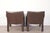 Early 21st Century Brown Leather Mario Bellini for Cassina Cab 414 Lounge Chairs Italy For Sale - Image 5 of 10