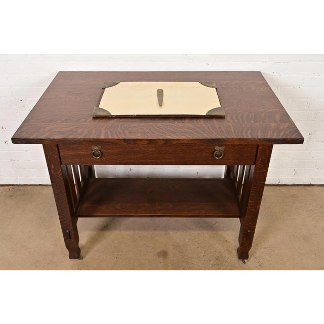 Metal Roycroft Arts & Crafts Hammered Brass Over Copper Letter Opener, Circa 1920s For Sale - Image 7 of 9